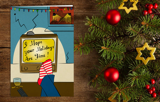 I Hope Your Holidays Are Fine Greetings Cards 5-pack